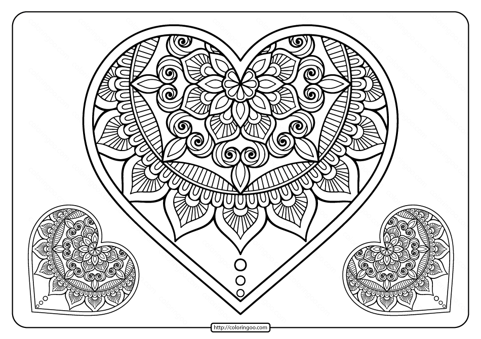 Valentines Day Coloring Pages Monday Mandala 2025 