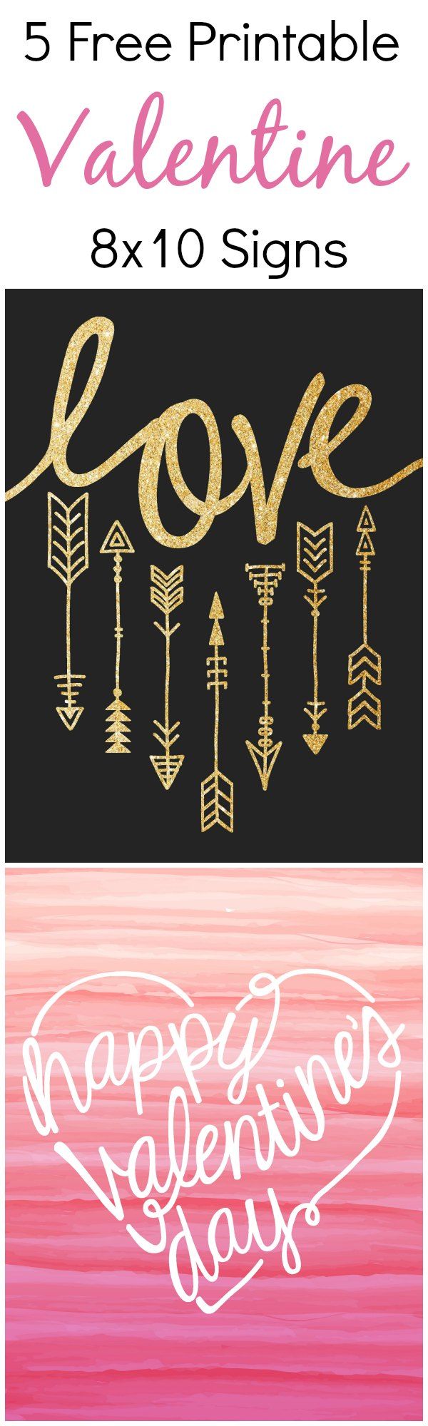 free printable valentine signs