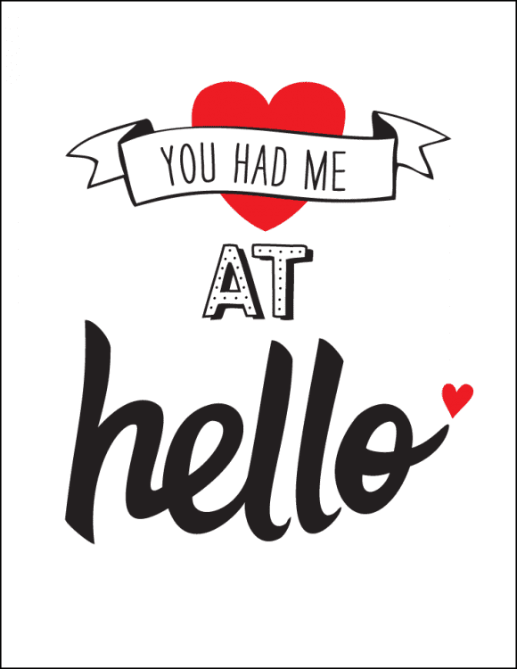 free printable valentine signs