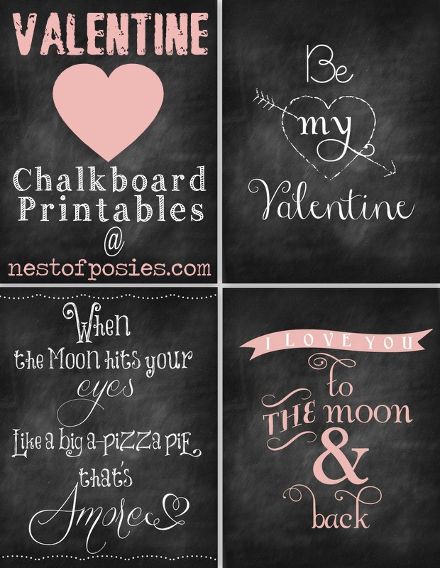 free printable valentine signs