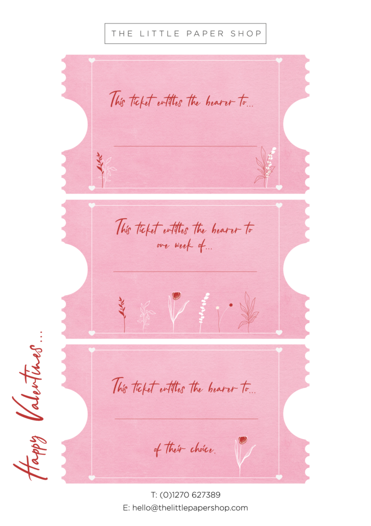 free printable valentine tickets