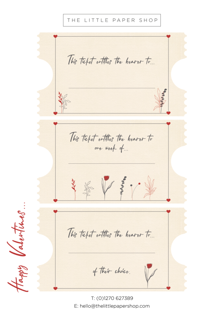 free printable valentine tickets