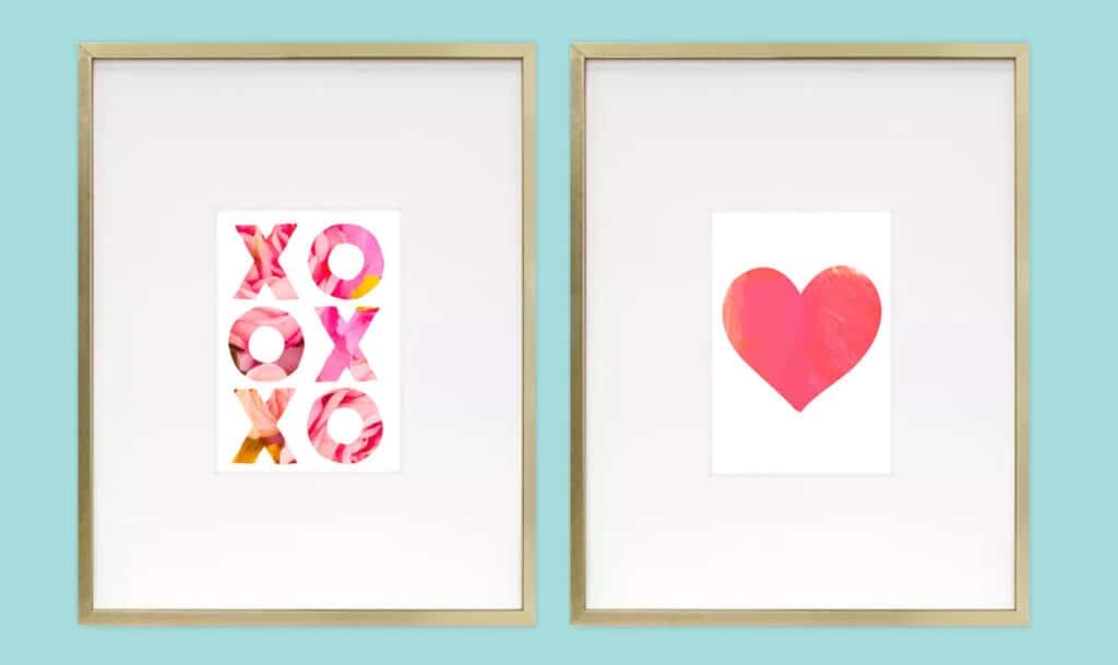 free printable valentine wall art