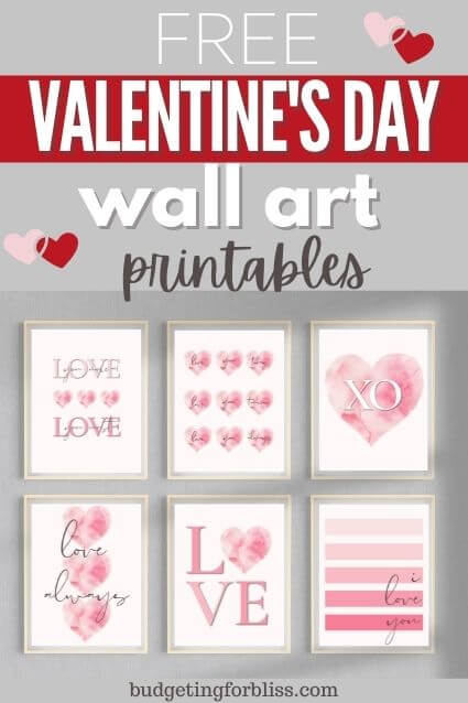free printable valentine wall art