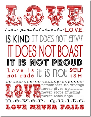 Valentine Subway Art {Free Printable} - The Girl Creative