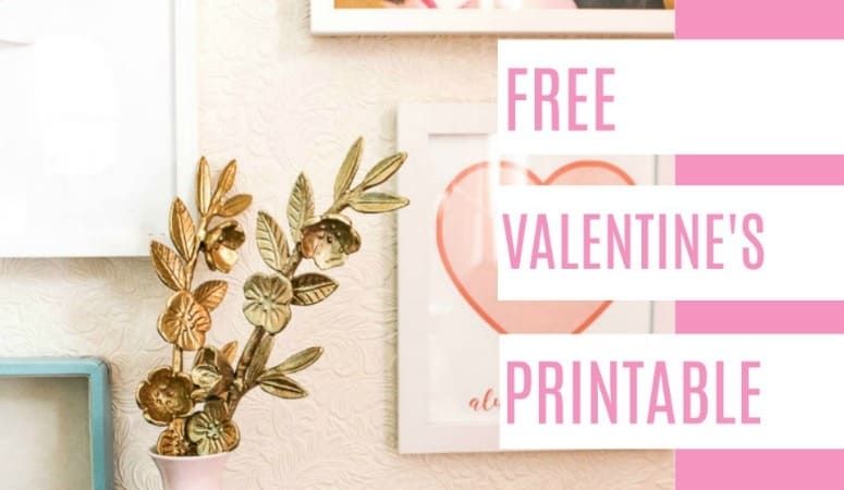 free printable valentine wall art