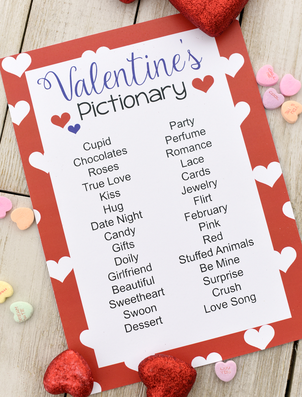 free printable valentine word games