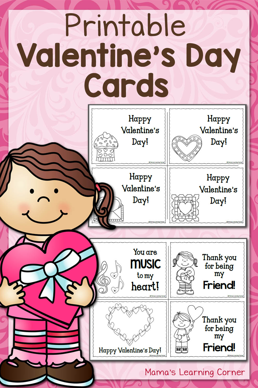 Printable Valentines Day Cards - Mamas Learning Corner
