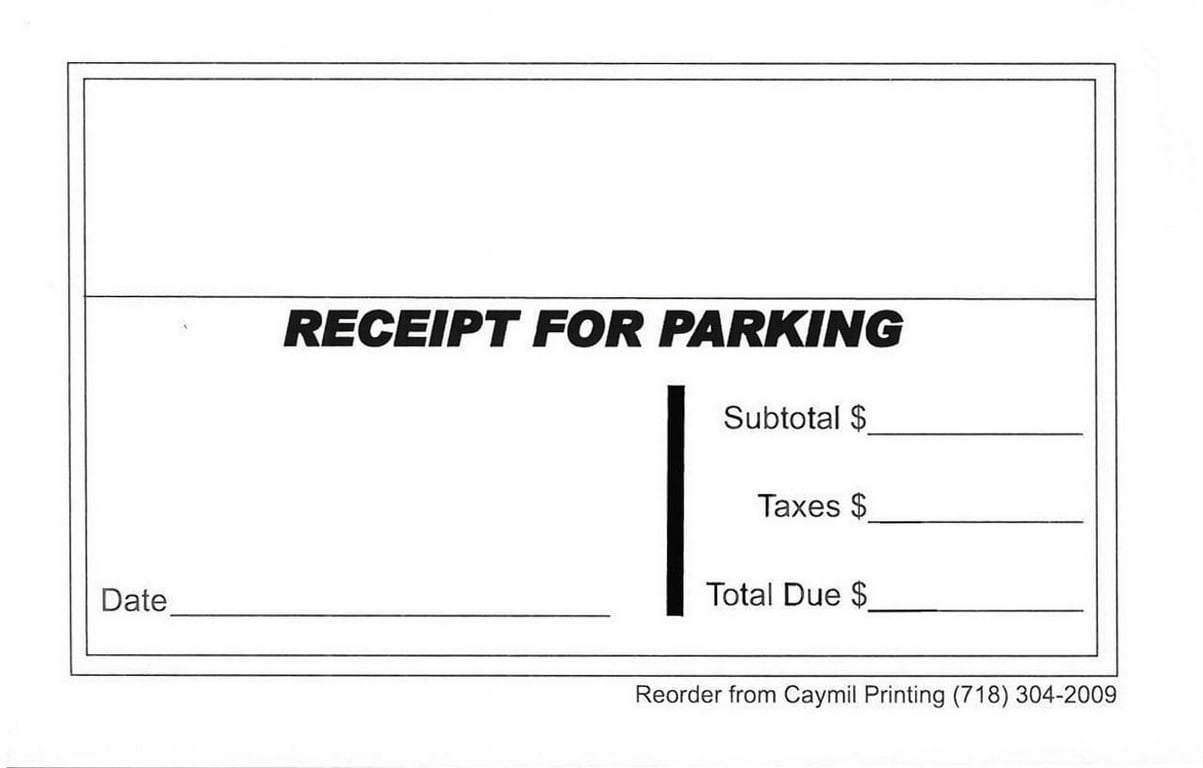 free printable valet tickets