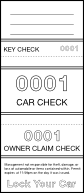 free printable valet tickets