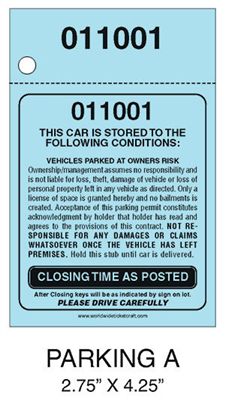These pre-printed, sequentially numbered tickets are practical and ...