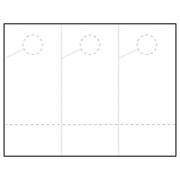 Burris Printable Hangers w/Perfed Circle and detachable Cards?