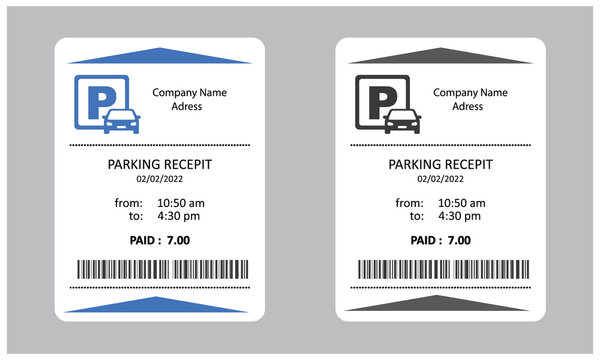 free printable valet tickets