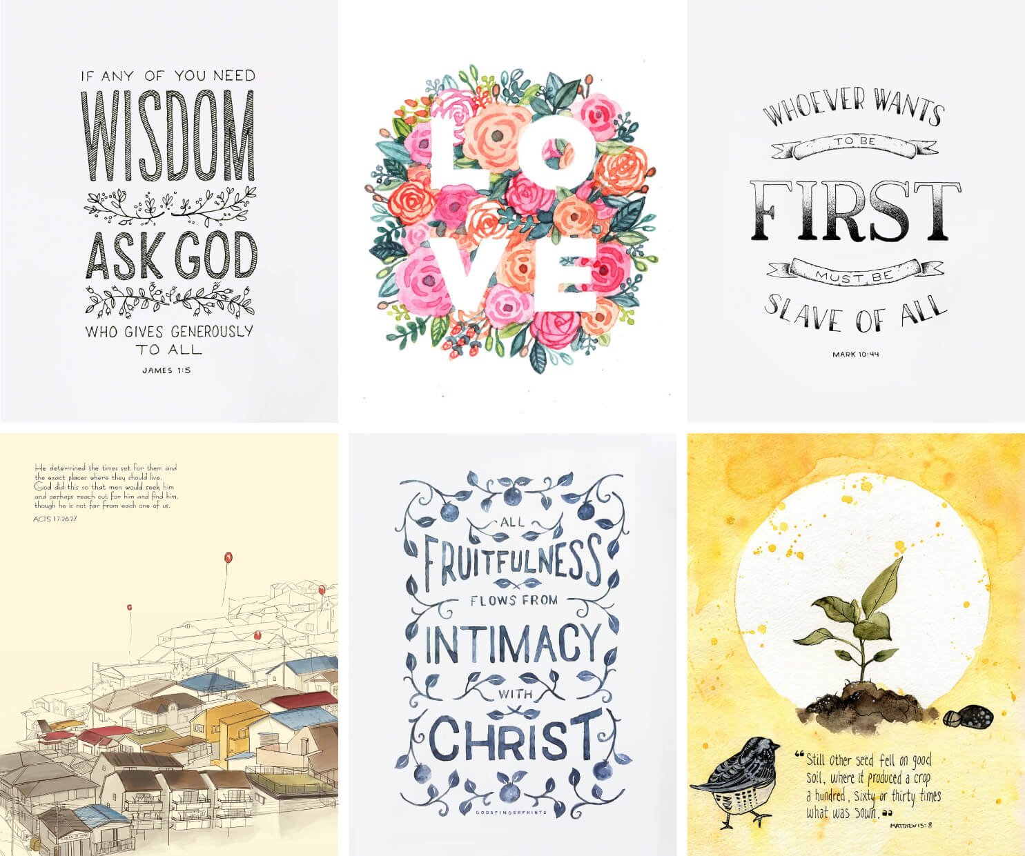 Free Christian Wall Art (12 Printables) - Gods fingerprints ...