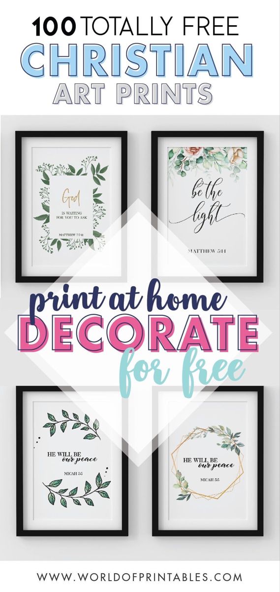 100 Free Printable Bible Quotes and Verse Wall Art - World of ...