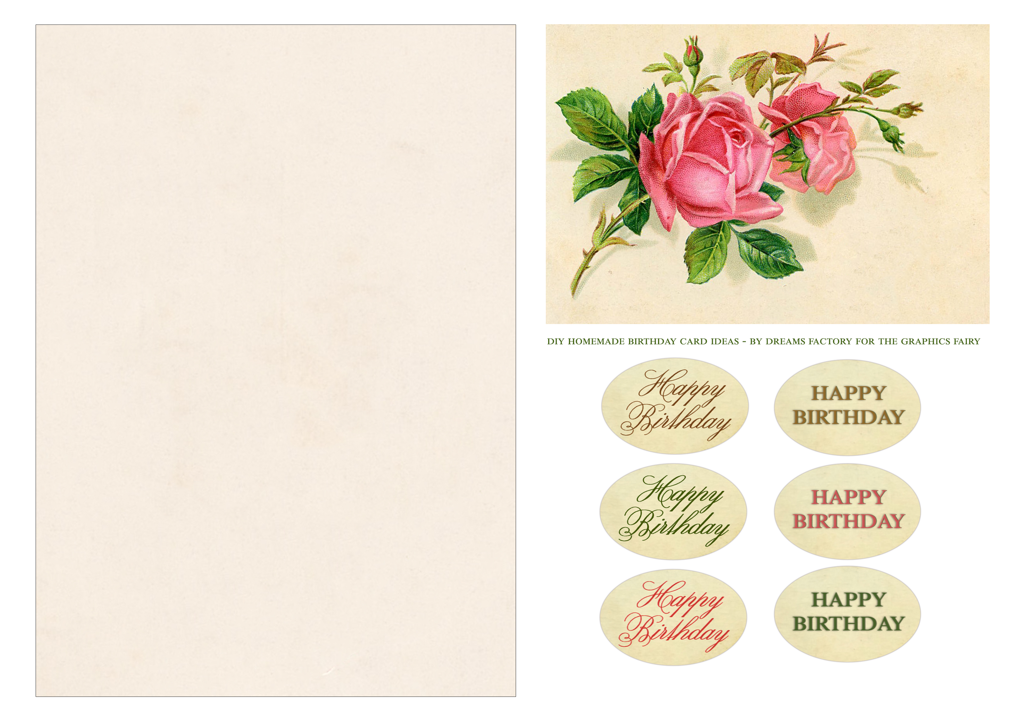 free printable victorian birthday cards