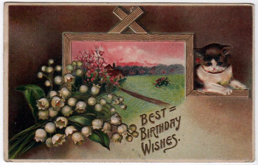 Free Vintage Birthday Cards from the Public Domain - Free Vintage ...