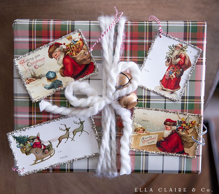 20+ Free Printable Vintage Christmas Gift Tags - Ella Claire &  Co.