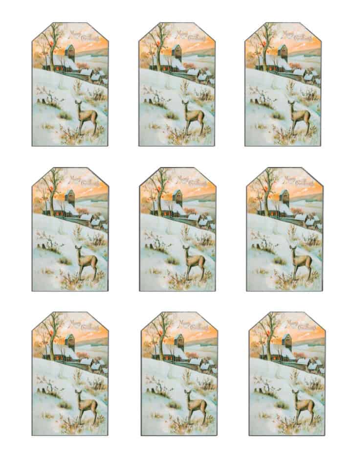 free printable victorian gift tags