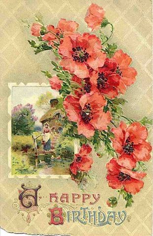 free printable vintage birthday cards