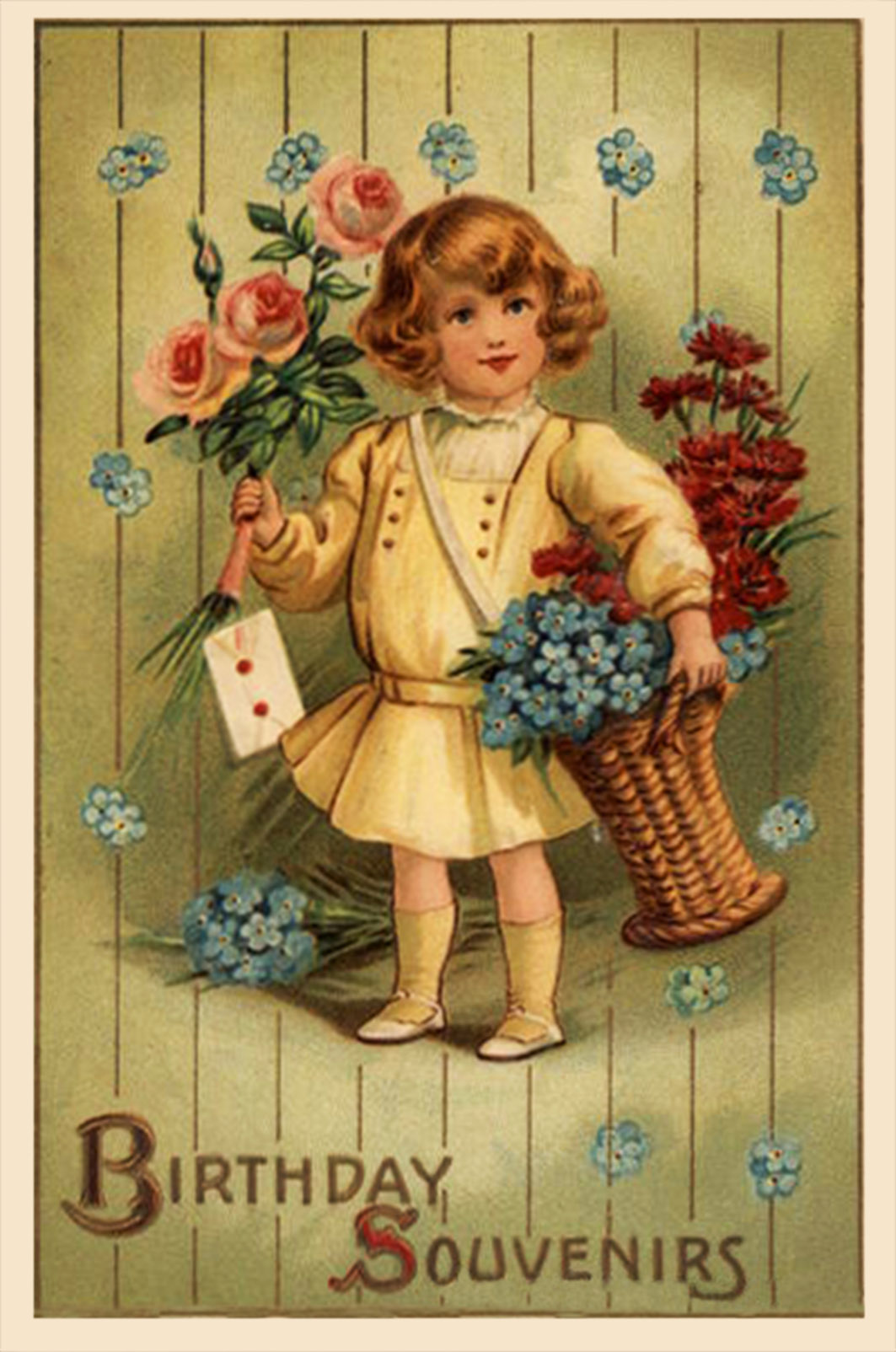 free printable vintage birthday cards