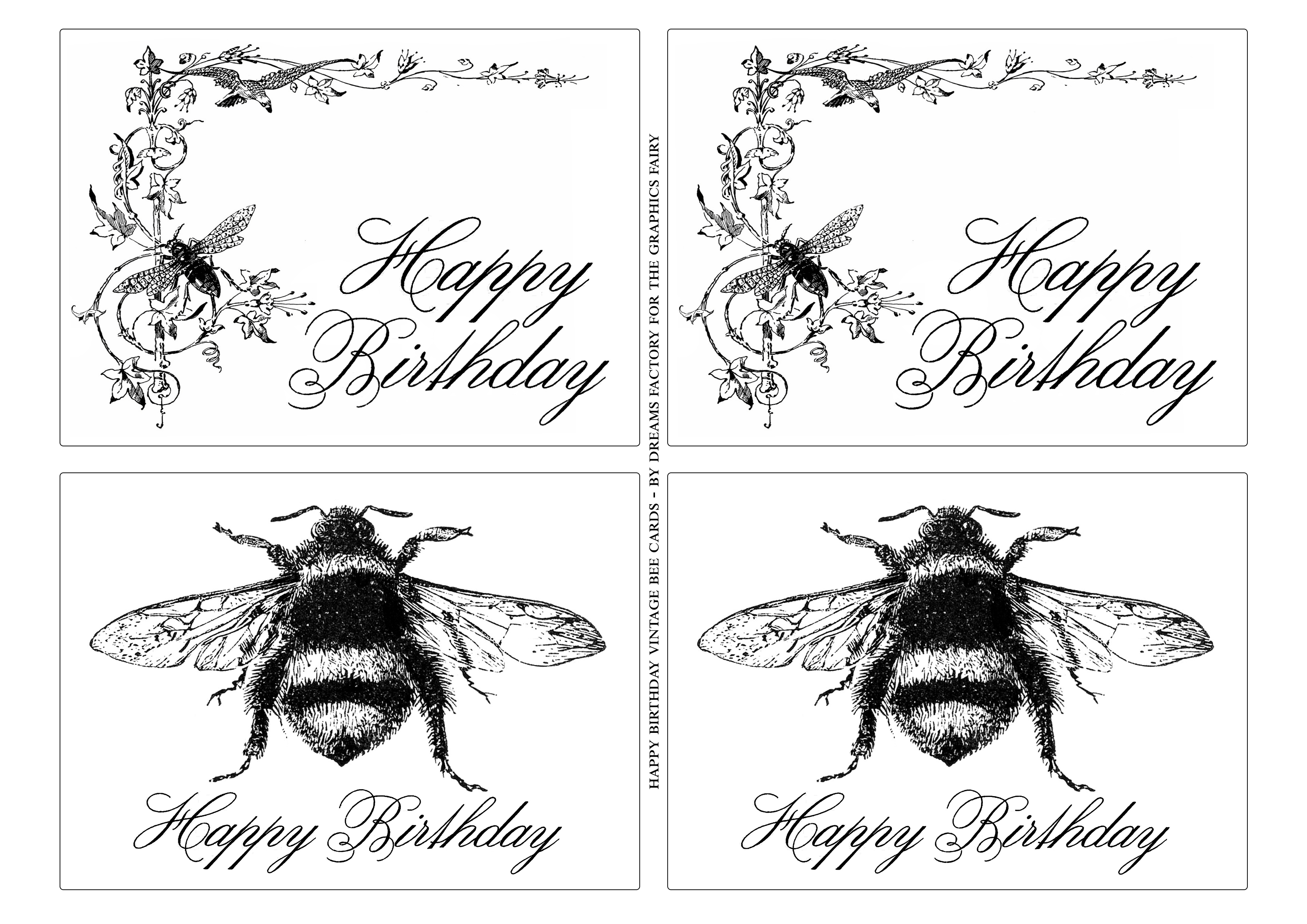 DIY Birthday Cards for Best Friend- Gold Foil! - The Graphics Fairy