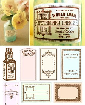 free printable vintage labels for jars
