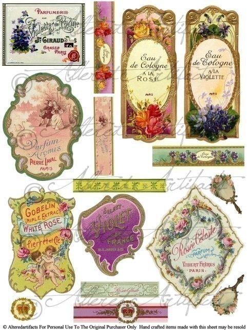 free printable vintage stickers