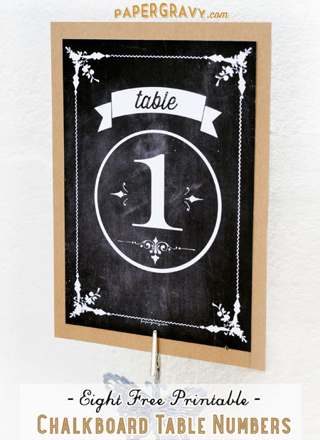 free printable vintage table numbers for wedding