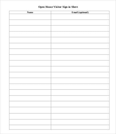free printable visitor signs