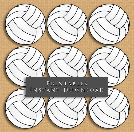 free printable volleyball tags