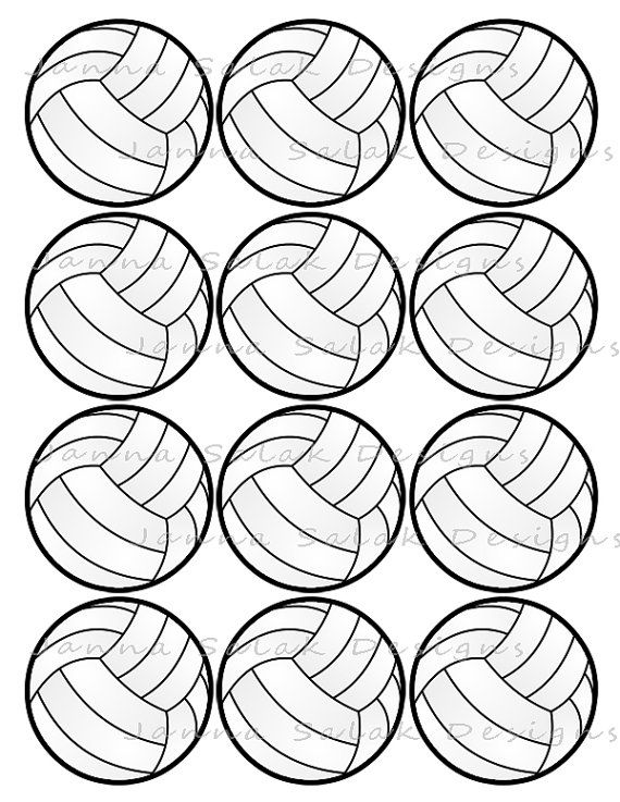 free printable volleyball tags