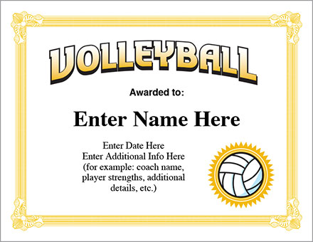 free printable volleyball templates