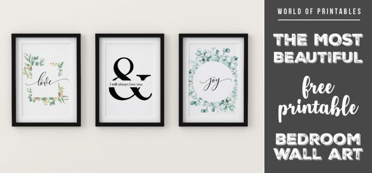 The Most Beautiful Free Printable Bedroom Wall Art