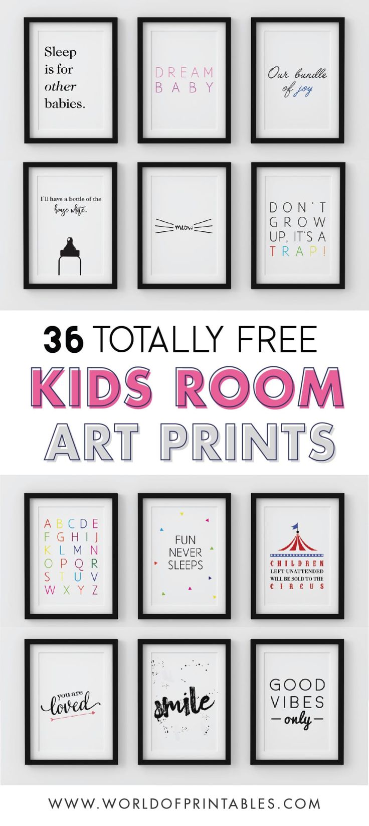 Free Printable Wall Art For Kids Rooms
