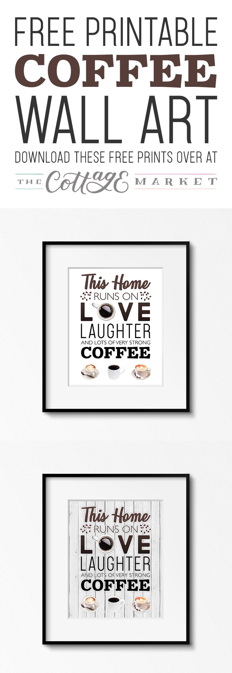Free Printable Coffee Wall Art - The Cottage Market