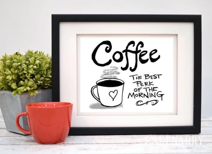 free printable wall art coffee