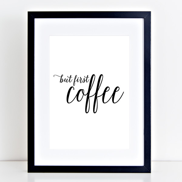 FREE But First Coffee Wall Art