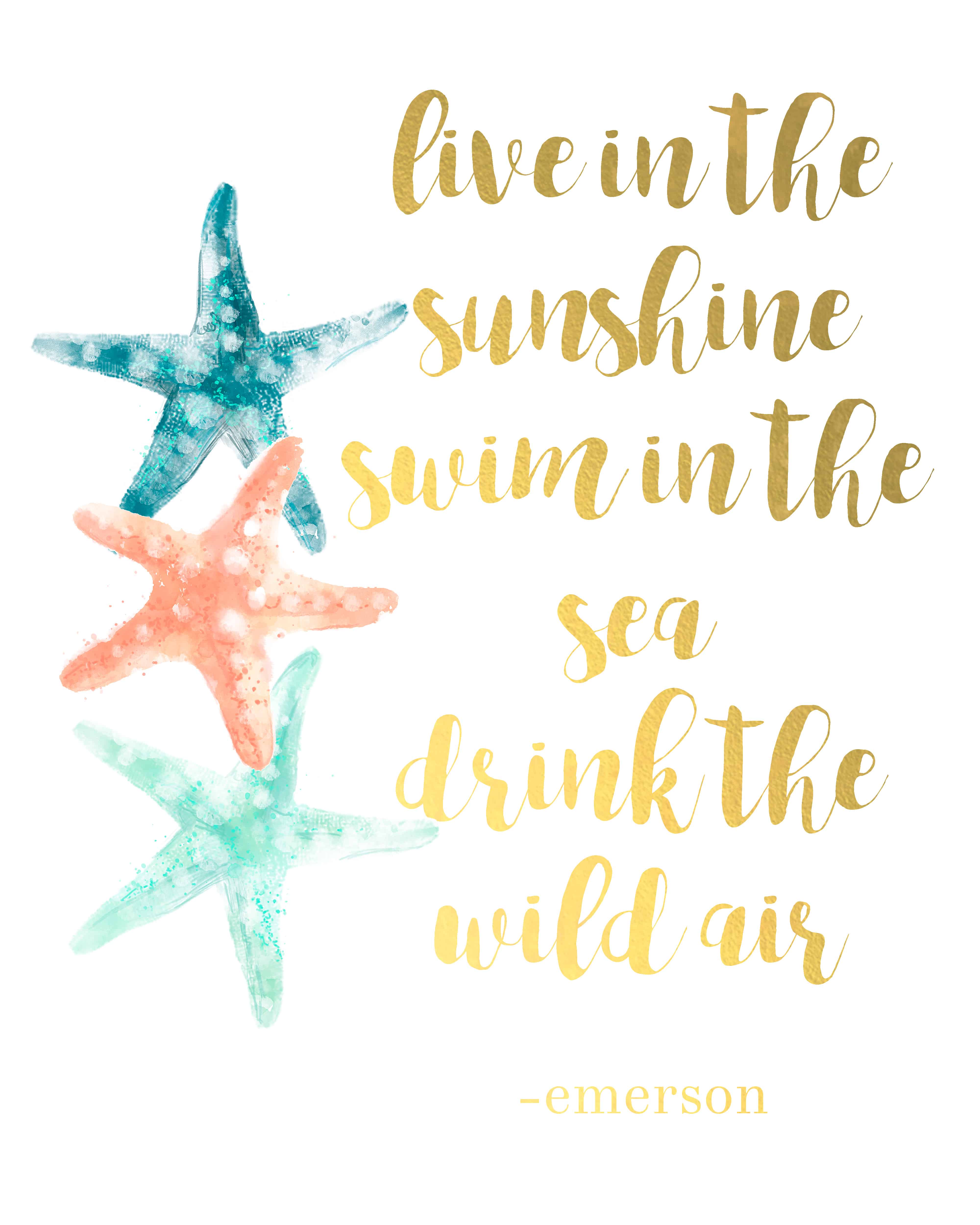 free printable wall art ocean