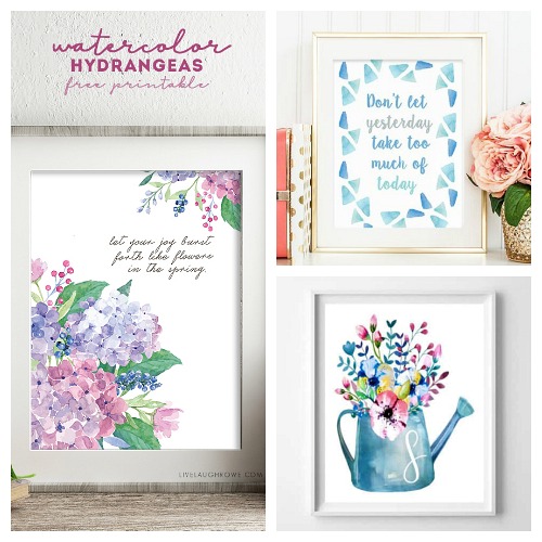 free printable wall art watercolor