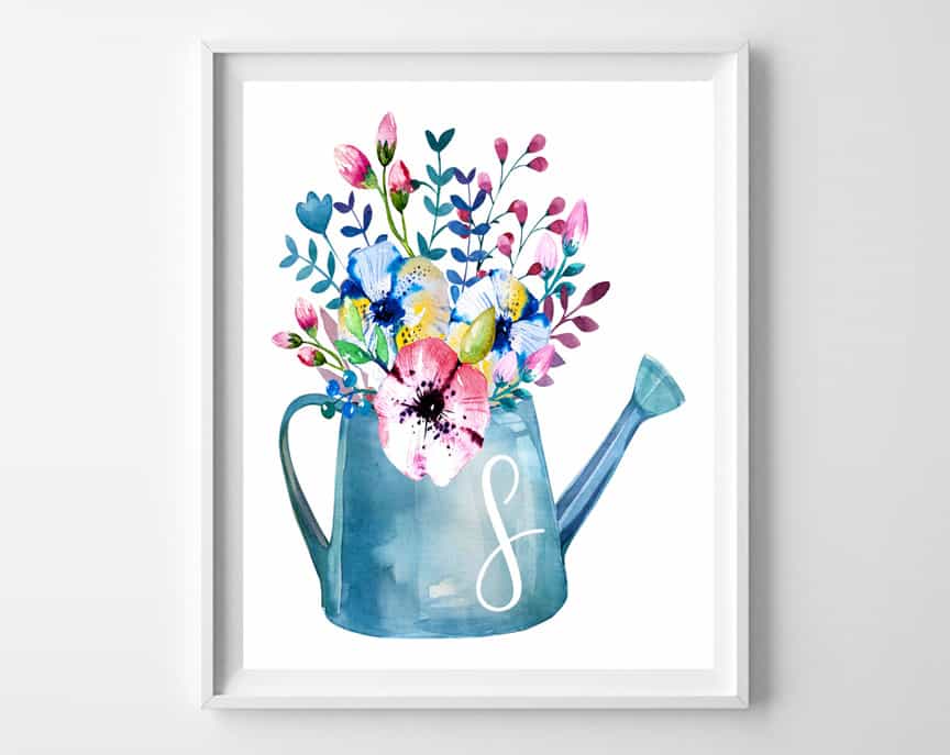 free printable wall art watercolor