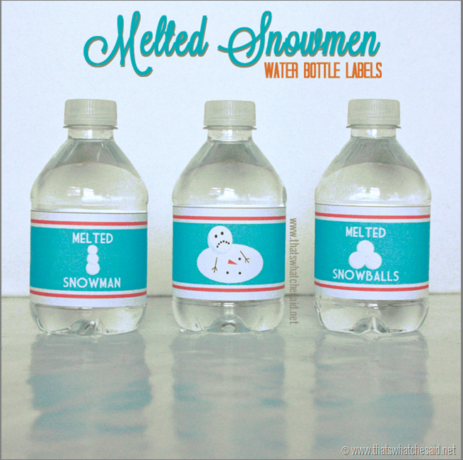 free printable water bottle labels christmas