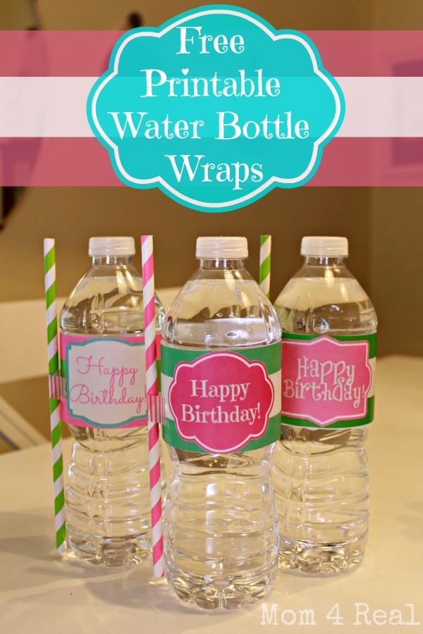 free printable water bottle labels for birthday