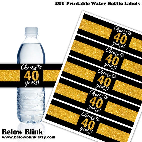 free printable water bottle labels for birthday