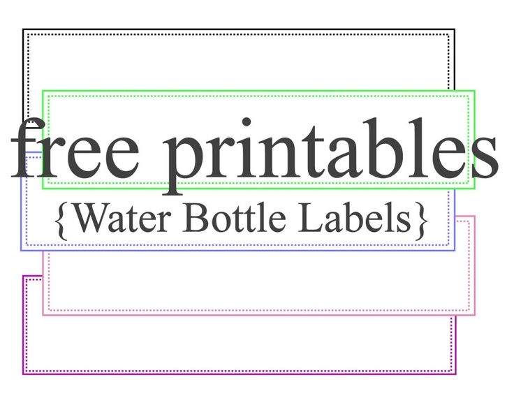 free printable water bottle labels for birthday