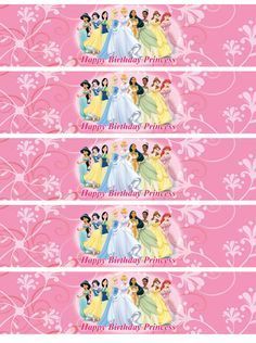 free printable water bottle labels princess