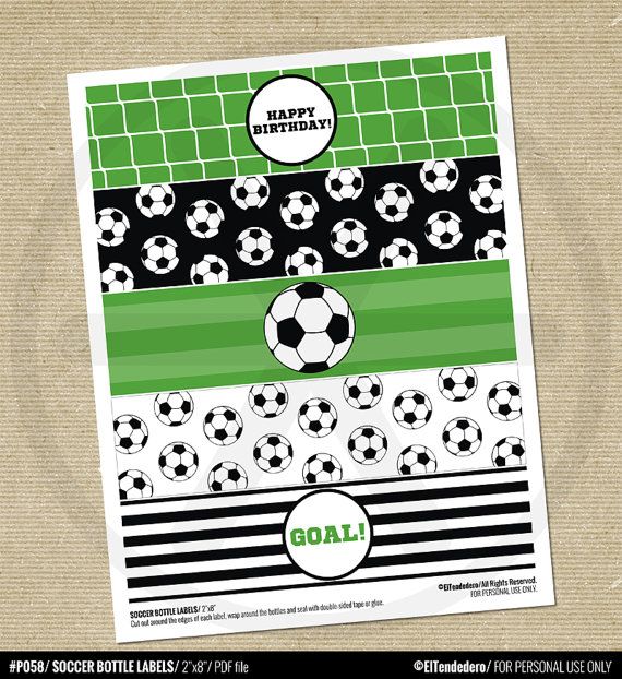 free printable water bottle labels soccer