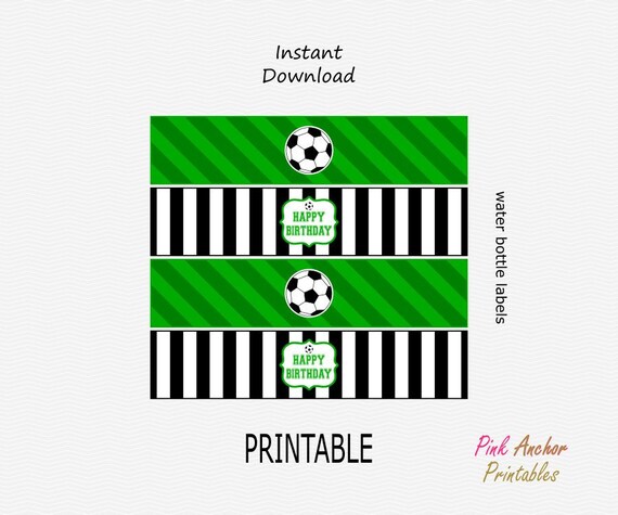 free printable water bottle labels soccer
