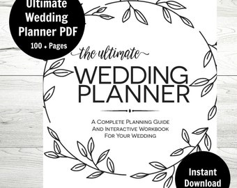 Wedding Planner, Printable Wedding Binder, Wedding Checklist, DIY ...