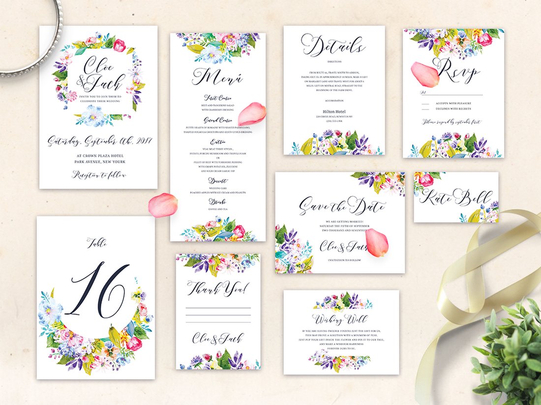 70+ Gorgeous Wedding Invitation Templates | Design Shack
